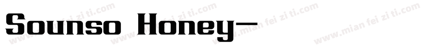 Sounso Honey字体转换